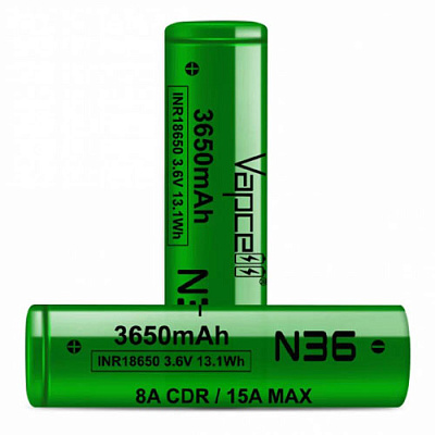 Акумулятор Vapcell INR18650 N36 3650mAh