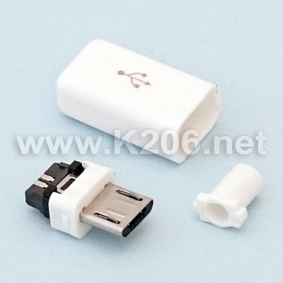 USB B MICRO-K/WHITE