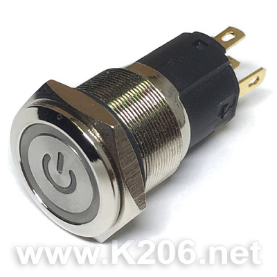 Кнопка антивандальная HQ16N/F11Z-24V-EDY-B