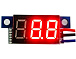 Вольтметр 0-100V-RED (10мм)