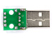 Адаптерная плата USB 2.0 type A male to DIP