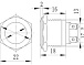 Кнопка антивандальная MP19S/F10-CMP