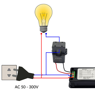 Измеритель мощности Keweisi KWS-AC300-100A