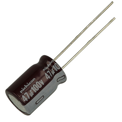 Конденсатор PR-47/100V 105°C