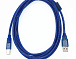 Кабель USB2.0 AM/BM 1.5м синій із фільтром