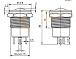 Кнопка антивандальна HQ12N/HJZ-12V-GE
