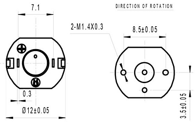 Двигатель постоянного тока FF-N20PA-10190