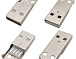 Вилка USB тип A біла