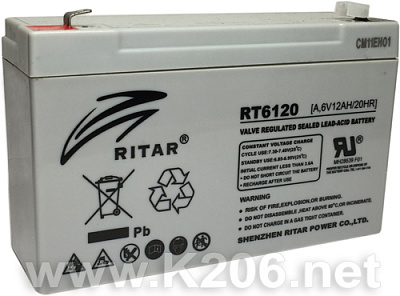 RITAR RT6120A (6V/12Ah)