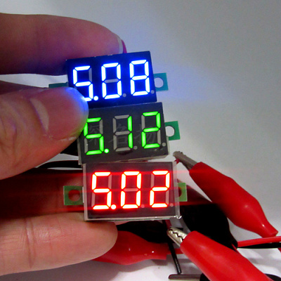Вольтметр DC 0-100V 0.36" RED