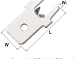 Клемма ножевая Вилка на плату 6.3*0.8mm