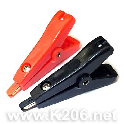Затискач "крокодил" RH-1071-RED