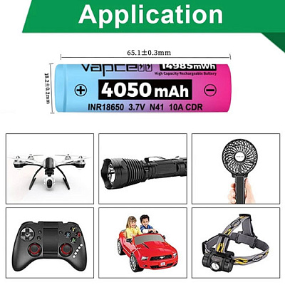 Аккумулятор Vapcell INR18650 N41 4050mAh