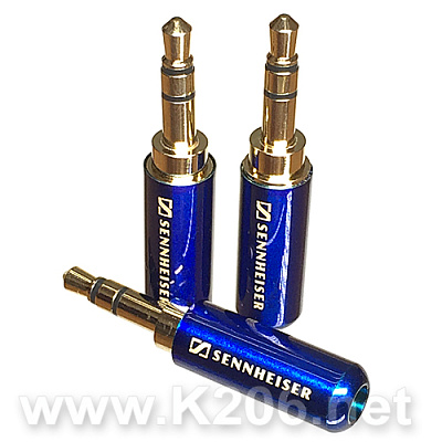 Штекер Sennheiser 3-pin 3.5mm / BLUE