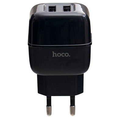 Зарядное устройство 2*USB HOCO C77A BLACK
