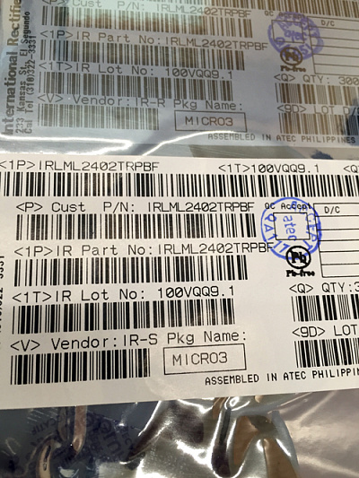 Транзистор SMD IRLML2402TR