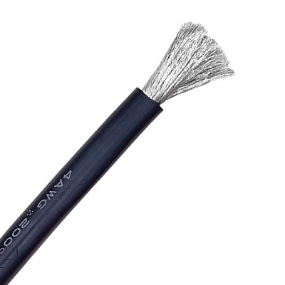 Провід силіконовий SIL-21.2-BLACK (4AWG)