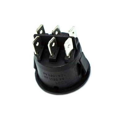 Перемикач KCD1-5-202 BLACK 6pin