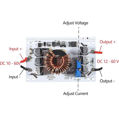 Повышающий DC/DC 600W 12-60V CC CV