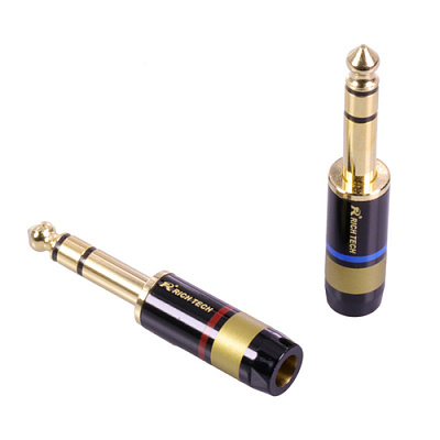 Rich Tech Jack 6,35mm 3pin / Blue ring