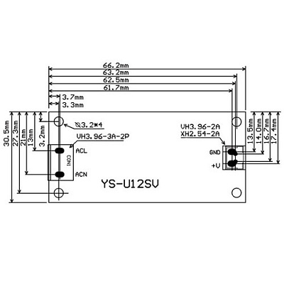 Блок питания YS-U12S24H 24V 500mA 12W