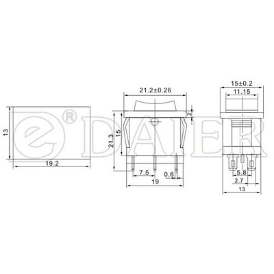 Переключатель KCD1-203 (MRS-203-3-B)