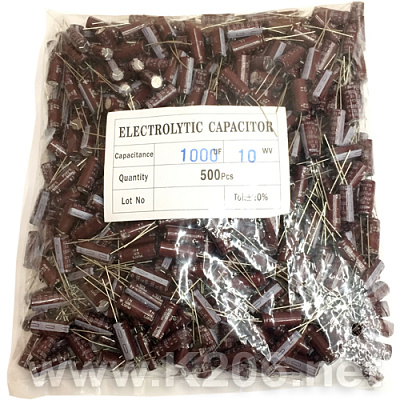 Конденсатор KY-1000/10V Ø8x20