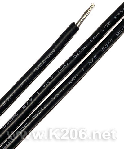Провід силіконовий для щупів 20KV 18AWG BLACK