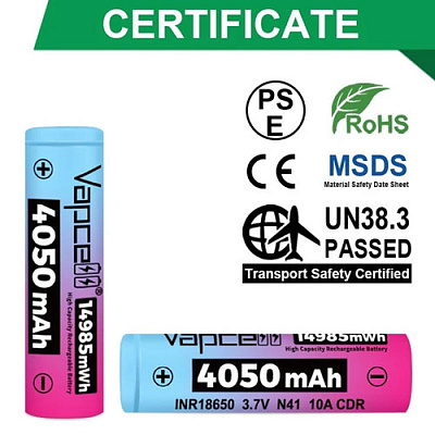 Акумулятор Vapcell INR18650 N41 4050mAh