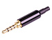 Jack 3.5mm 4pin Black