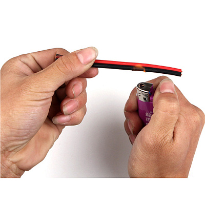 Кабель RED/BLACK RVB 2*0.3mm мідь