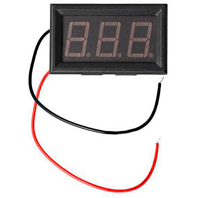 Вольтметр 4.5-30V-PANEL-RED