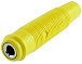 Гніздо "банан" 4mm на провід YELLOW (AMASS)