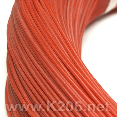 Провод силиконовый SIL-0.08-RED (28AWG)