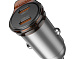 АЗП 12-24V Hoco NZ16B 2xUSB 45W Grey