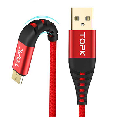 USB кабель TOPK MICRO AN42/Black