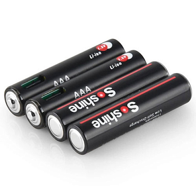Акумулятор AAA Li-Ion Soshine 1.5V 1100mWh Protected USB Type-C