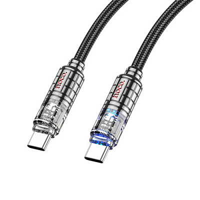 Кабель Type-C to Type-C Hoco U122 1.2m Black