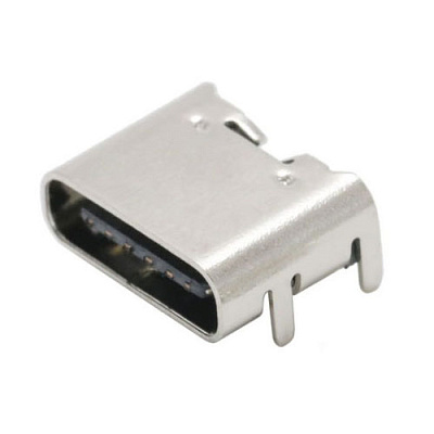 Гнездо USB Type-C 6pin угловое C-04