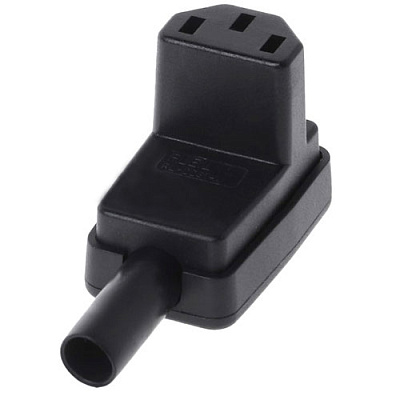 Гнездо сетевое C13 AC-006 угловое