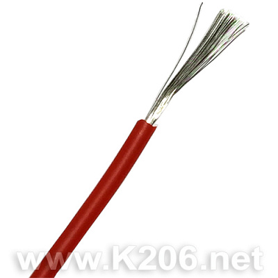 Провод силиконовый SIL-0.35-RED (22AWG)