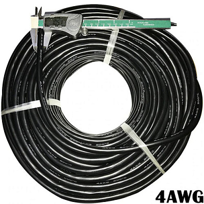 Провід силіконовий SIL-21.2-BLACK (4AWG)