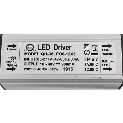 LED драйвер для LPC-30W (QH-36LPO6-12X3)