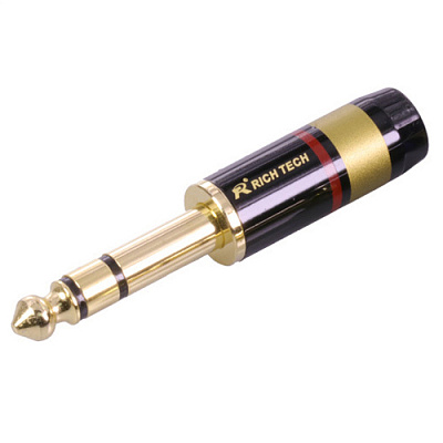 Rich Tech Jack 6,35mm 3pin / Red ring