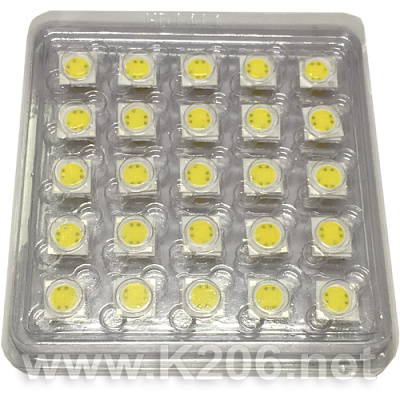 220V COB-5W-6000K-13x13mm