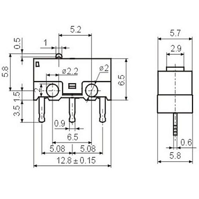 Микропереключатель KW10-Z0P