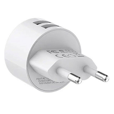 Зарядний пристрій 2*USB BA23A Micro