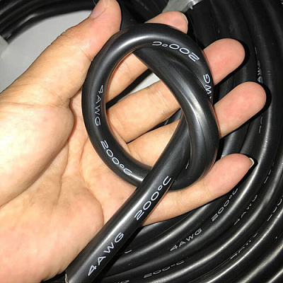 Провід силіконовий SIL-21.2-BLACK (4AWG)