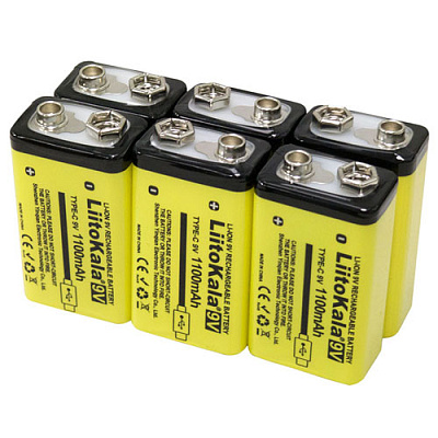 Аккумулятор 1100mAh КРОНА 9V USB Type-C