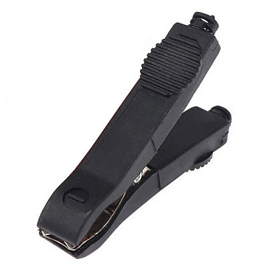 Затискач "крокодил" 35A L=75mm Black